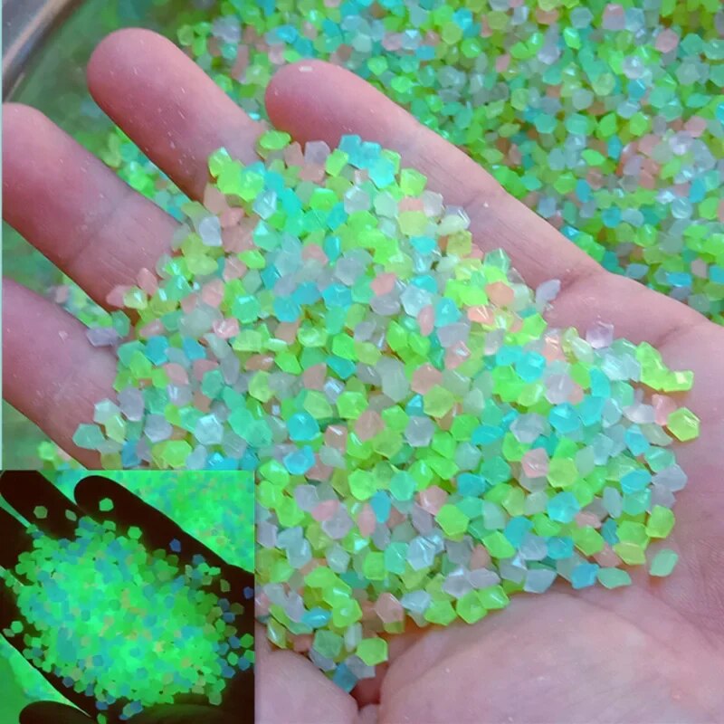 Aquarium Fish Real - 1000 pièces 3-5mm sable lumineux lueur
