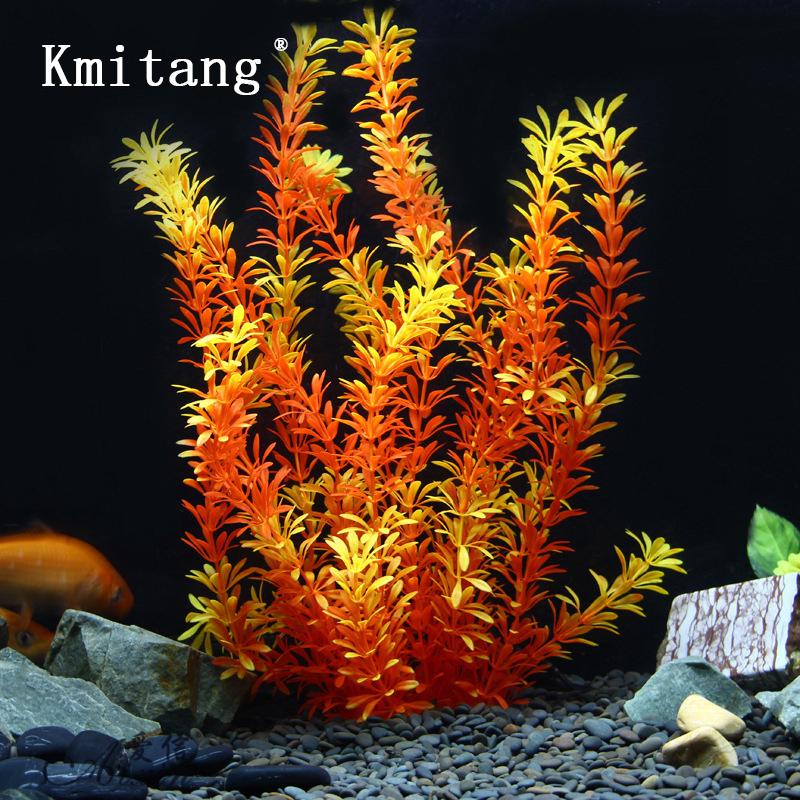 Aquarium Fish Real - Plantes tropicales artificielles de 100 cm,