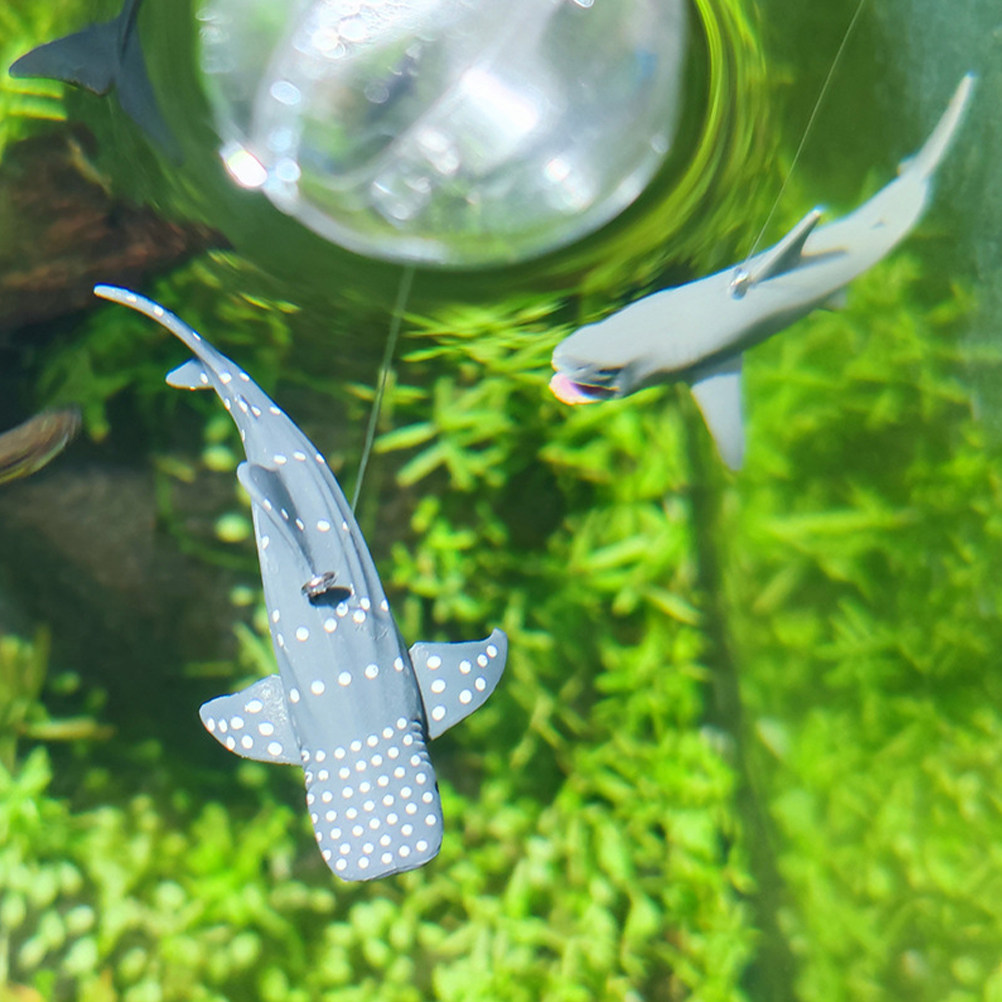 Aquarium Fish Shark - 3 pièces, décor d'aquarium en forme
