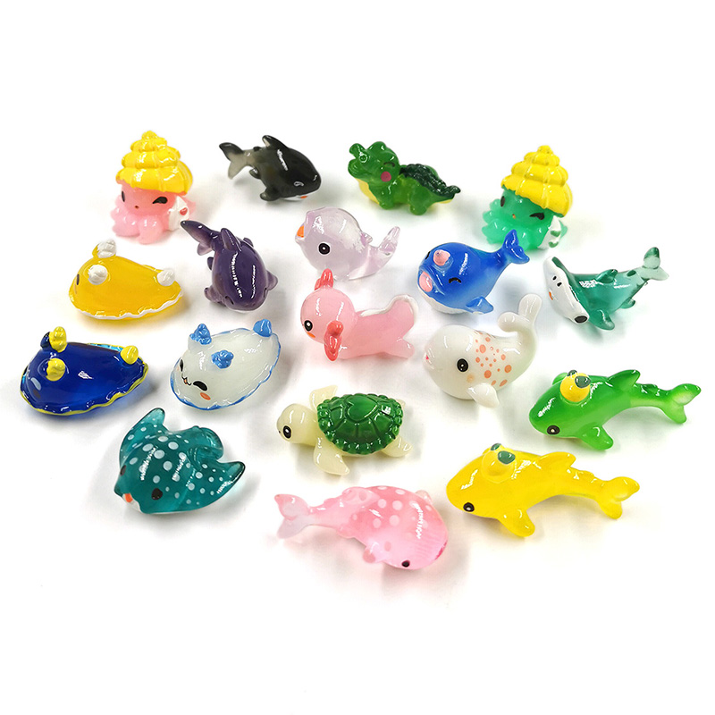 Aquarium Fish Shark - Figurine moderne de requin, baleine, dauphin,