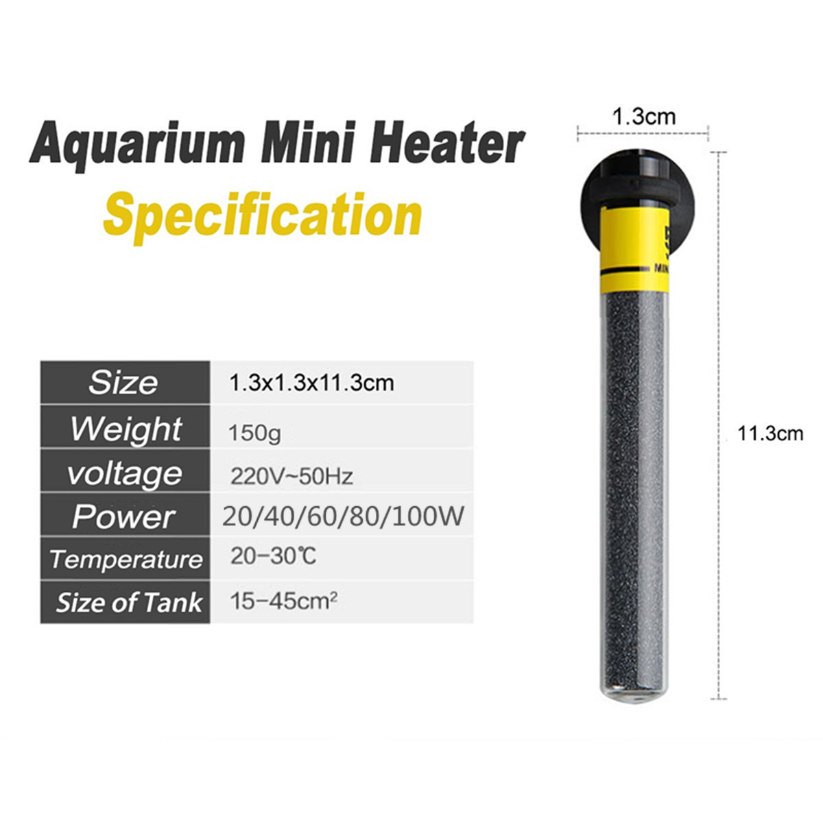 Mini chauffe-eau pour aquarium - Aquarium Fish Uk avis et prix